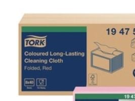 Tork 194750, papper, Röd, 160 mm, 193 mm, 40 styck, 195 mm