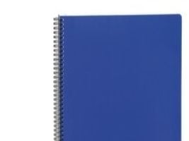 Kollegieblok, Bantex Strong-Line, A4+, linjeret, 80 ark 70 g, blå