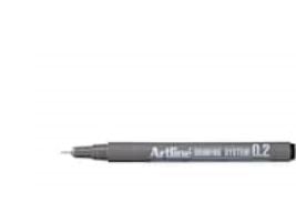Fineliner Artline ritpenna EK232, 0,2 mm, svart
