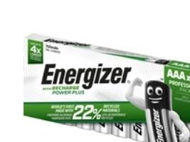 Genopladelige batterier Energizer NIMH AAA, pakke a 10 stk.