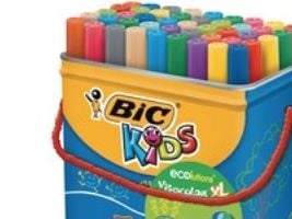 BIC Kids Visacolor XL, Blackberry Bold, Monivärinen, Pyöreä pää, 4,5 mm, 1,3 mm, Monivärinen