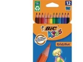 Färgkritor BIC Kids Evolution, blandade, förpackning 12 st