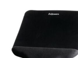 Musmatta Fellowes® Plush Touch skum svart med handledsstöd