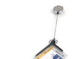 Durable DELUXE PRO, Uttrekkbar merkesnelle, Landskap/portrett, Akryl, Antrasitt, 80 cm, 5,4 cm