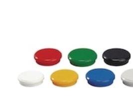 Magnet, Dahle, rund, Ø24 mm, ass. farver - (10 stk./pakke)