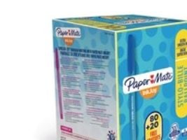 Paper Mate InkJoy 100 - Kulepenn - blå - 1 mm - medium (en pakke 100)