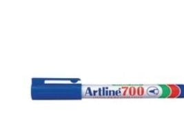 Permanent marker, Artline 700, 0,7 mm, blå, pakke a 12 stk