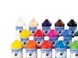 Akryylimaali a-color 02 - matta, 15 500 ml:n pulloa eri väreissä