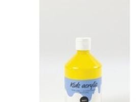 Akrylmaling A-Color 02 - mat, gul, 500 ml