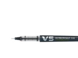 Rollerpen, Pilot Hi-Tecpoint V5, genopfyldelig, 0,5 mm, sort, pakke a 10 stk