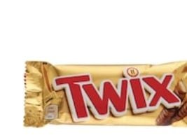 Suklaapatukka Twix, 50 g, pakkaus 32 kpl.
