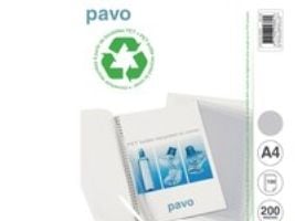 Indbindingsomslag Pavo, A4, transparent, pakke a 100 stk.