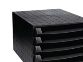 Exacompta Ecoblack THE BOX - Skuffskap - 5 skuffer - for A4 Plus (210 x 330 mm)