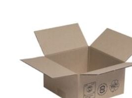 Standardkartong, 1-lagers, HxBxD 110 x 200 x 200 mm, 25 st/fp
