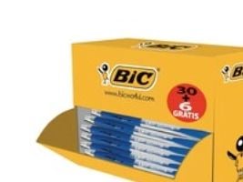 Kulpenna, BIC Atlantis, 1 mm, medium, blå, förpackning 30+6 st