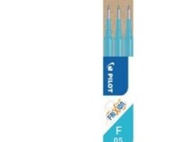 Refill, Pilot FriXion Clicker '05,' 0,5 mm, lyseblå, pakke a 3 stk.
