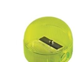 Linex PS150, Käsikäyttöinen kynäteroitin, Läpikuultava, Keltainen, Muovi, Näyttölaatikko