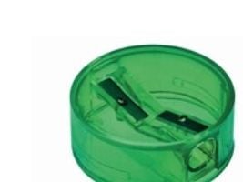 Linex PS250 - Blyantspisser - 2 hull - transparent grønn - plastikk