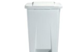 Affaldscontainer Rossignol, 60 L, med pedal, hvid