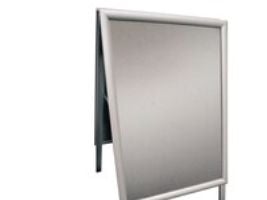Gadeskilt TWIN Light Standard B2 50x70 cm alu