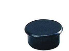 Magneter Dahle 13 mm rund sort - (10 stk.)