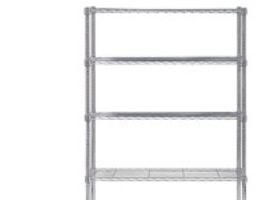 Reol Alba chrome stål med 5 hylder large