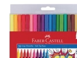 Faber-Castell GRIP - Markør - vannbasert matfargeblekk - fin (en pakke 20)