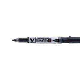 Whiteboardmarker, Pilot V-Board Master, ultra fin, sort, pakke a 10 stk