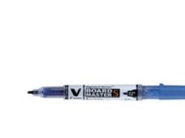 Whiteboardmarker, Pilot V-Board Master, ultra fin, blå, pakke a 10 stk