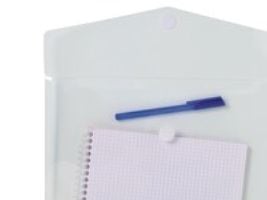 D/mappe Exacompta velcro A4 klar (pakke a 5 stk.)