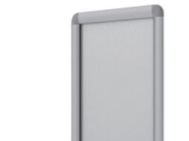 Bi-Office VT560415280, Rektangel, Hvit, Aluminium, Monokromatisk, Snap