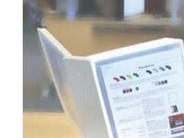 Registersystem Tarifold A4 bordstander hvid - inkl. 10 lommer