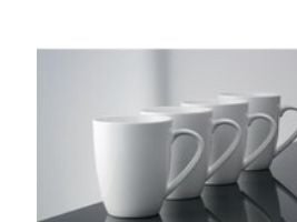 Cafekrus Aida hvid 30 cl - (4 stk.)