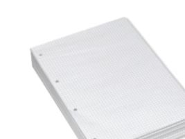 Konferenceblokke, Bantex Conference Pad 25S, A4, ternet, hvid, pakke med 20 stk
