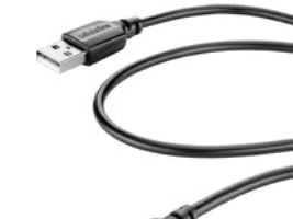 Cellularline 8018080131745, 1,2 m, USB A, Micro-USB B, Musta