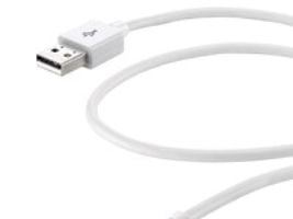 Cellularline 8018080175466, 1,2 m, Lightning, USB A, Hvit, 45 g, 1200 mm