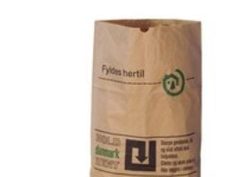 Papirsække, 2-lag, 110 L, 70 x 100 cm, brun, pakke a 50 stk.