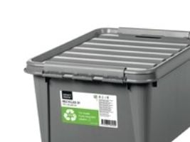 Opbevaringskasse, SmartStore Recycled 31, 50 x 39 x 26 cm, grå, 32 L