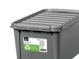 Opbevaringskasse, SmartStore Recycled 45, 59 x 39 x 31 cm, grå, 47 L