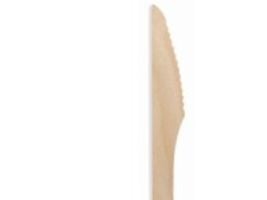 Huhtamaki Bestikkkniver i tre 16,5 cm - 100 stk.