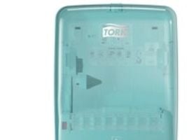 Dispenser Tork® Washstation W6, 651420, vandtæt, til håndklæderulle, hvid/turkis