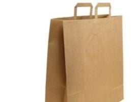 Papirsposer Kraft, 320 x 160 x 450 mm, 30 liter, pakke a 200 stk
