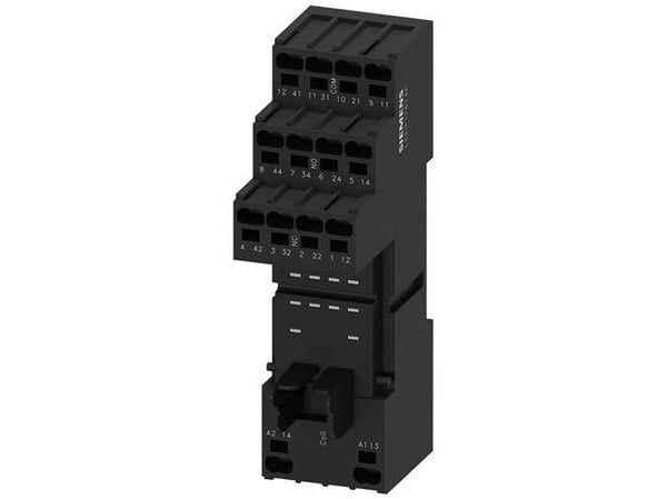Plug-in bas för PT-relä 4 switchkontakt med logisk isolering fjäderterminal (push-in)