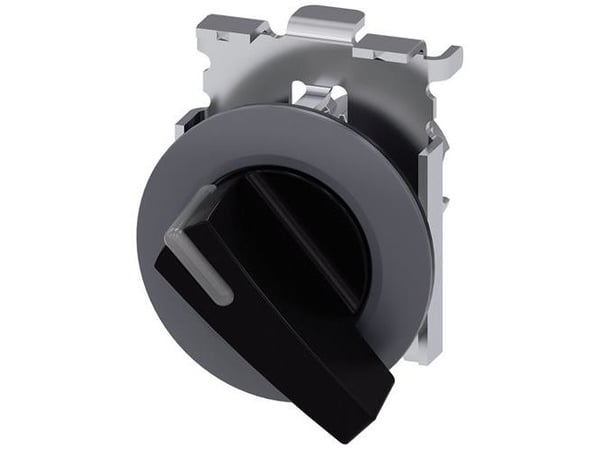Siemens 3SU10622EF100AA0 3SU1062-2EF10-0AA0 Kääntökytkin Kiinnityslaite Musta 1 x 90° 1 kpl 1 kpl