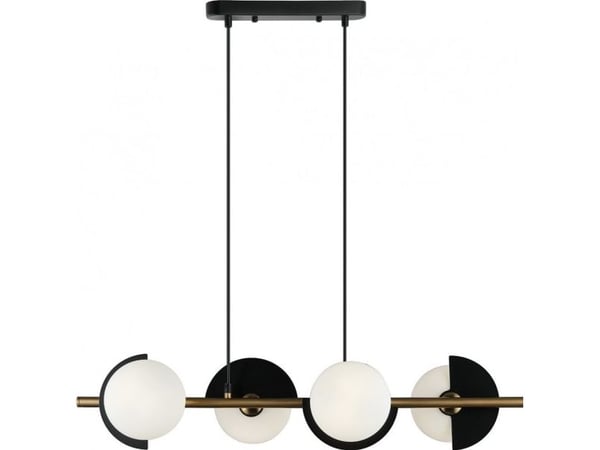 Hengelampe Zumaline LAMP PENDANT DARCY G9 4X25W BLACK/GOLD