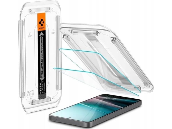 Spigen GLAS.tR EZ Fit, Samsung, Galaxy A36 5G, Naarmuuntumisenkestävä, Läpinäkyvä, 2 kpl