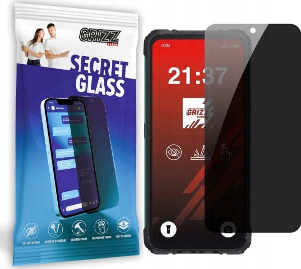 GrizzGlass personvernskjermglass (SecretGlass) til Cubot KingKong Ace 2