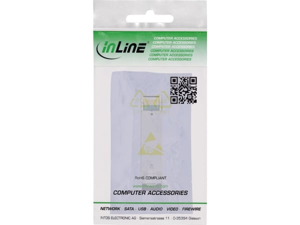InLine® SFP-moduuli valokuitu 850nm multimode LC-liittimillä, 300m, 2.5Gb/s