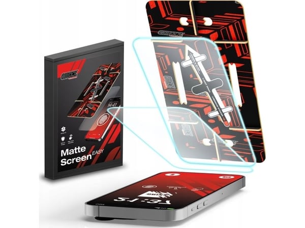 GrizzGlass matte skjermfolie til Apple iPhone 13 Pro Max [2-pakning]