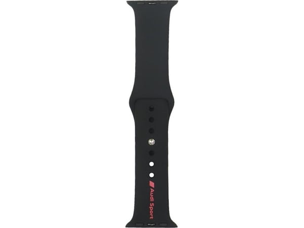 Pasek Audi Sport Red Logo Silicone Watch Strap do Apple Watch 40/41/42mm czarny